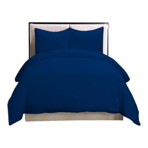 Luxury Percale Bedding Set - Queen Royal Navy
