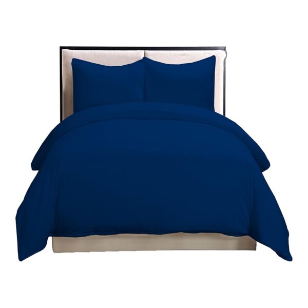 Luxury Percale Bedding Set - Queen Royal Navy