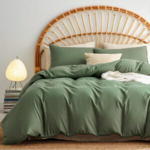 Poplin Duvet Cover - King Sage