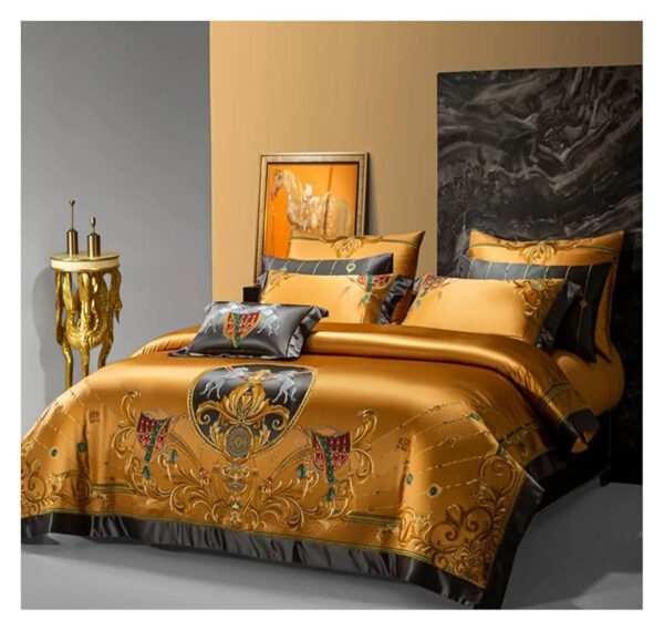 Luxury Poplin Bedding Set - King Egyptian Gold