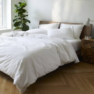 Percale Sheet Set - King White