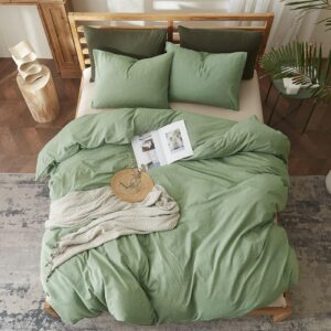 Poplin Duvet Cover - Queen Sage