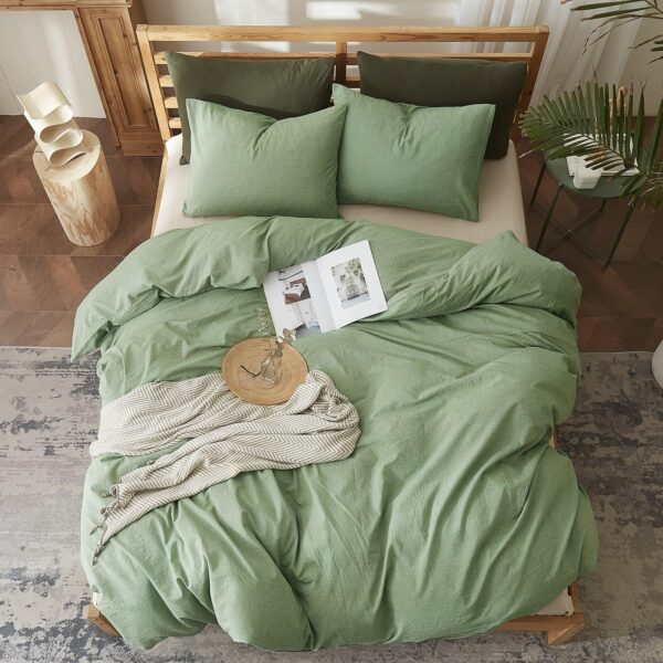 Poplin Duvet Cover - Queen Sage