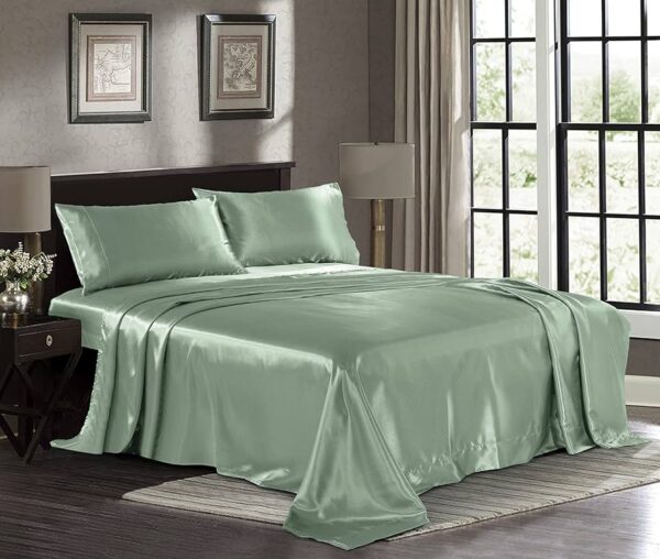 Satin Sheet Set - Queen Champagne