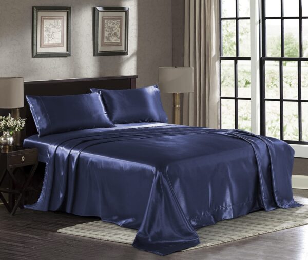 Satin Sheet Set - Full Midnight