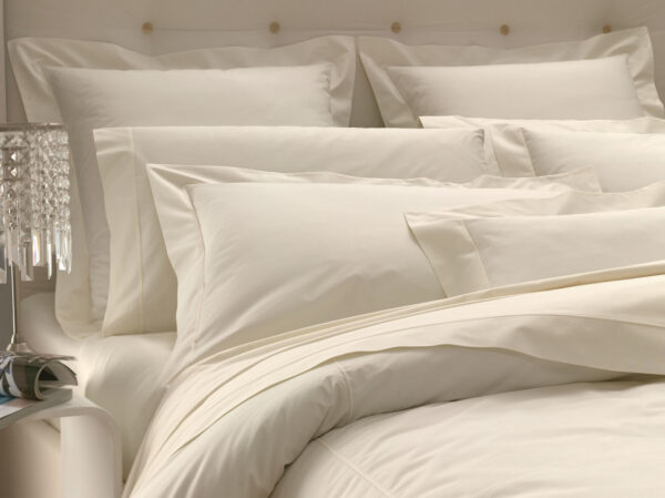 Luxury Percale Bedding Set - California King Italian White