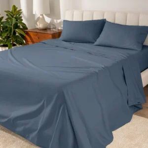 Percale Sheet Set - Twin Sky Blue
