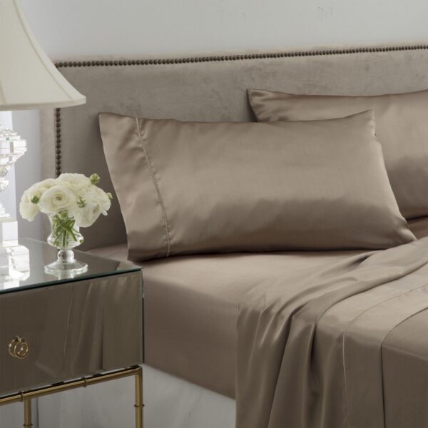 Satin Sheet Set - King Champagne
