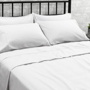 Percale Sheet Set - Queen White