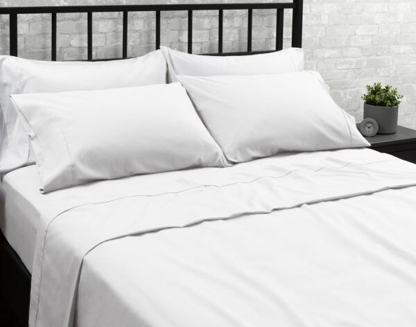 Percale Sheet Set - Queen White