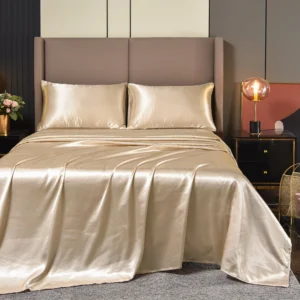 Satin Sheet Set - Full Champagne