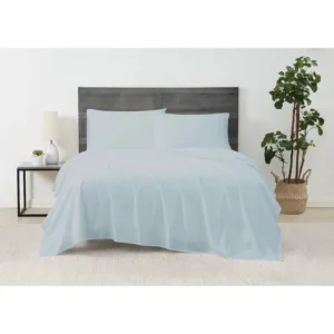 Percale Sheet Set - King Sky Blue