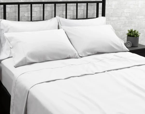 Percale Sheet Set - Twin White