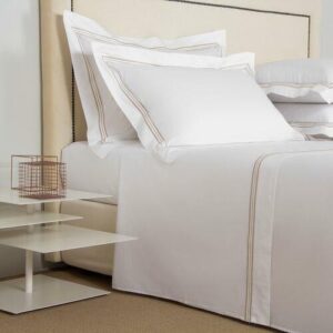 Luxury Poplin Bedding Set - Queen Italian White